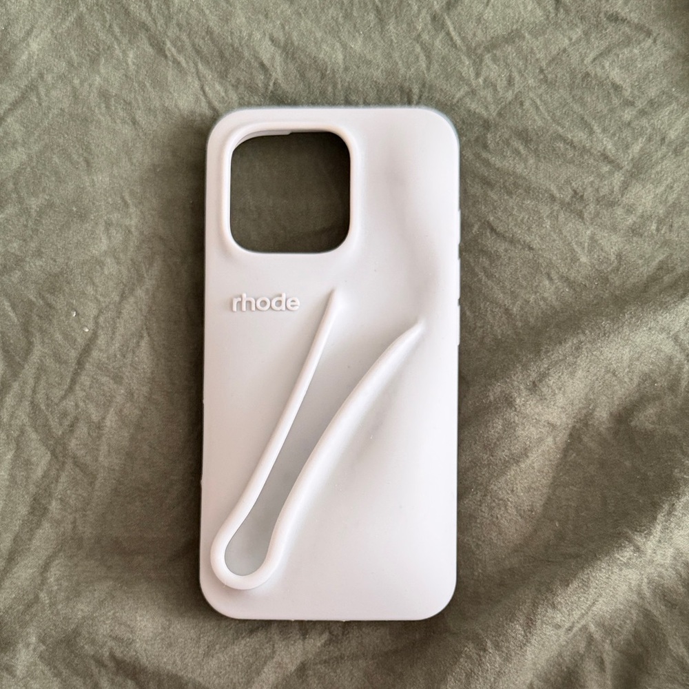 RHODE Sleek White Phone Case